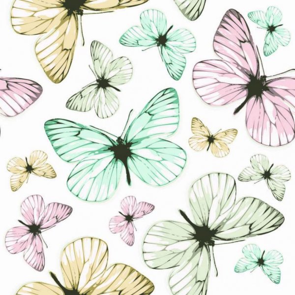 Принты бабочки