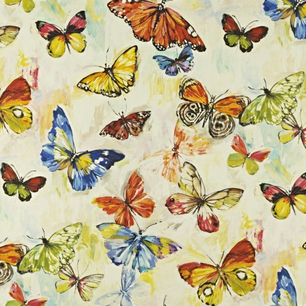 Портьерная ткань с бабочками