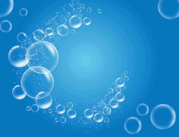 Фон с пузырьками воды