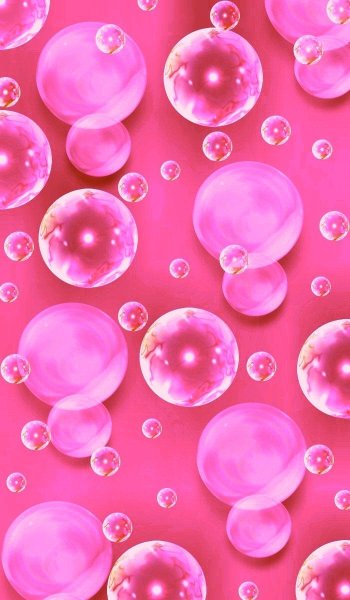 Пузыри розовые красивые