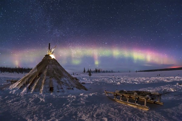 Норильск Северное сияние