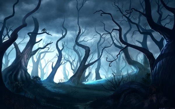 Волшебный страшный лес