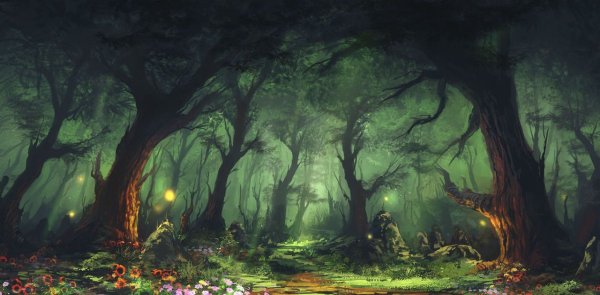 Дремучий лес сказочный
