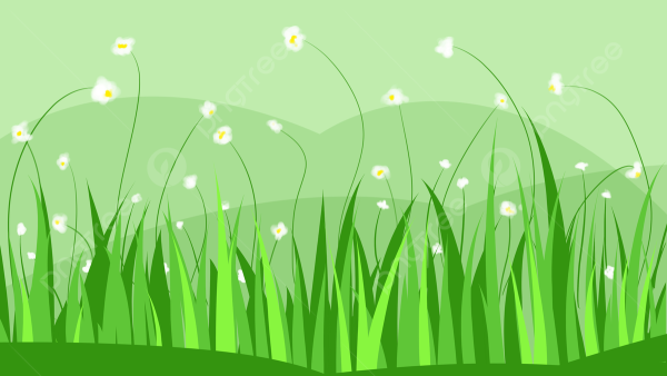 Зеленая трава мультяшная