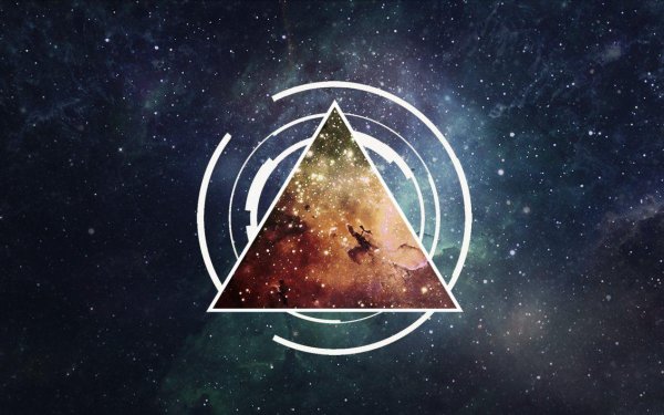 Фон треугольник в космосе