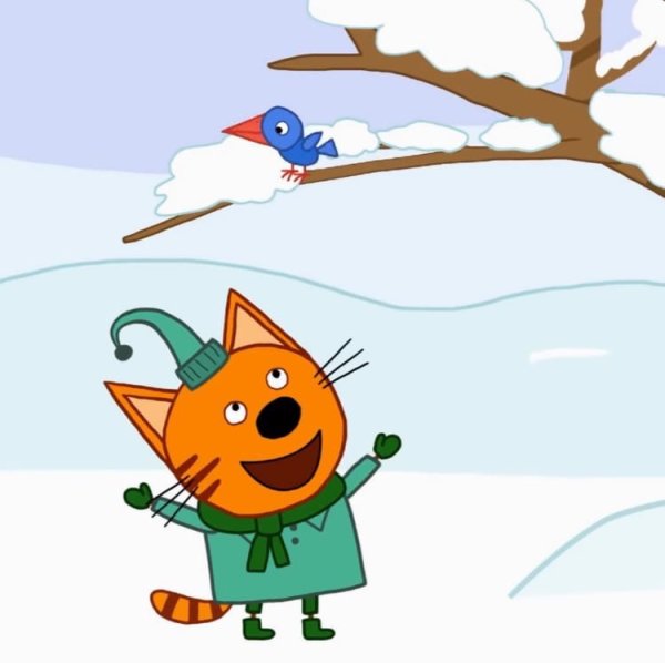 Три кота мультфильм зимой