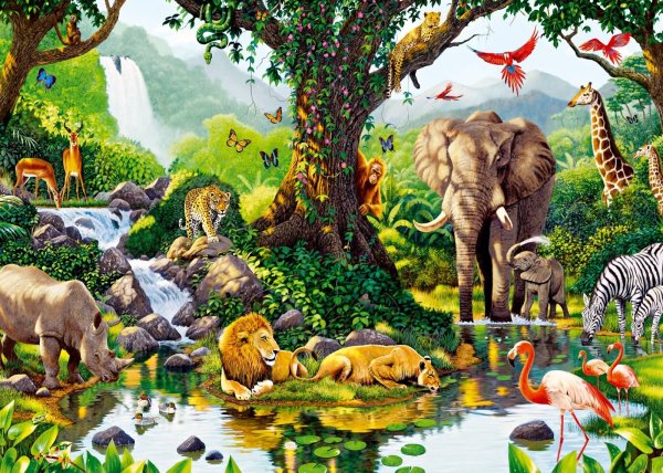 Фон тропических животных