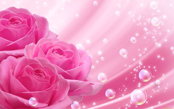 Розовые цветы фон