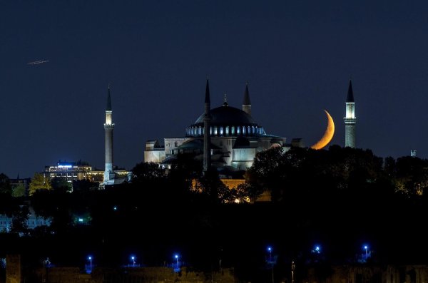 Анкара мечеть ночной
