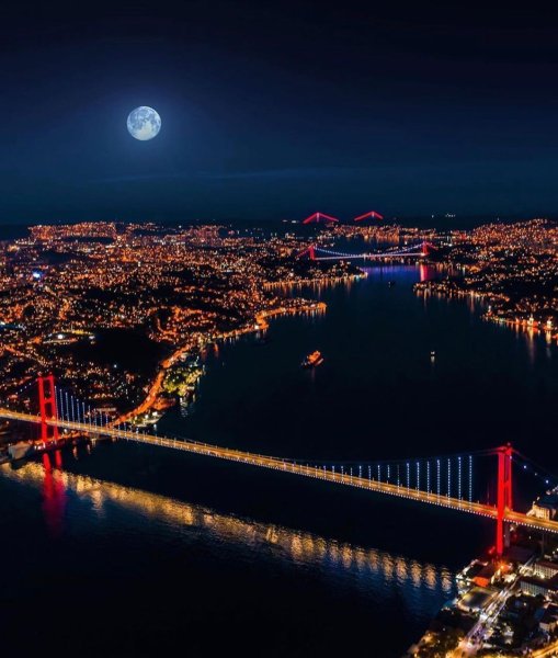 Турция Истамбул ночь