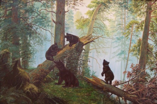 И. И. Шишкин «утро в Сосновом лесу» (1889 г.)