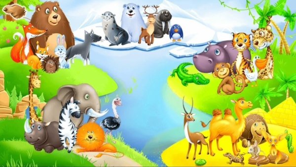 Мир животных для детей