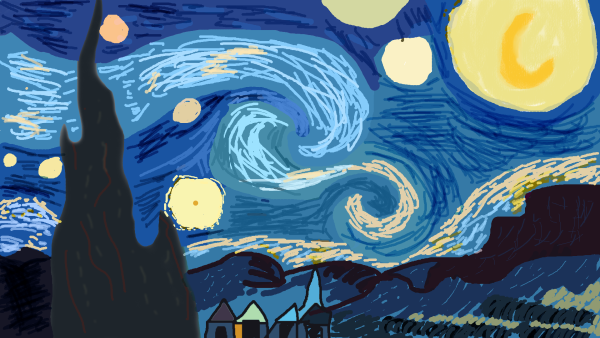 Лунная ночь Ван Гог