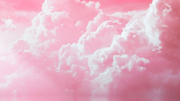 Красивые облака розовые