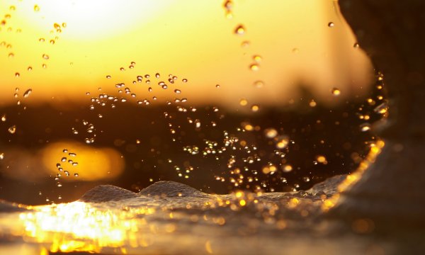 Блики солнца на воде