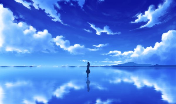Отражение неба в воде