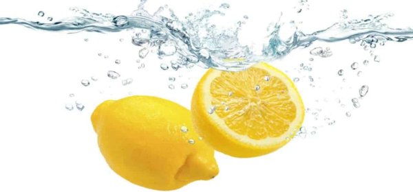 Фон вода с лимоном