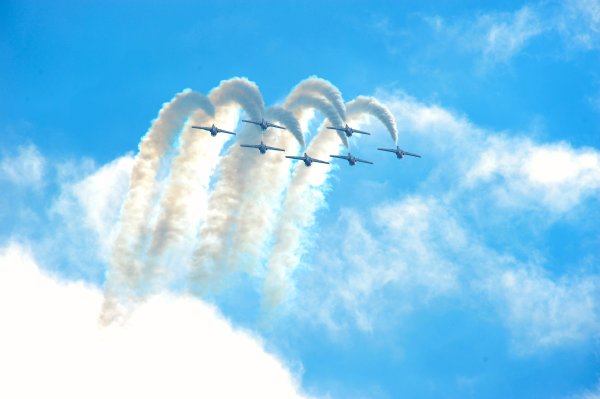 Военные самолеты в небе