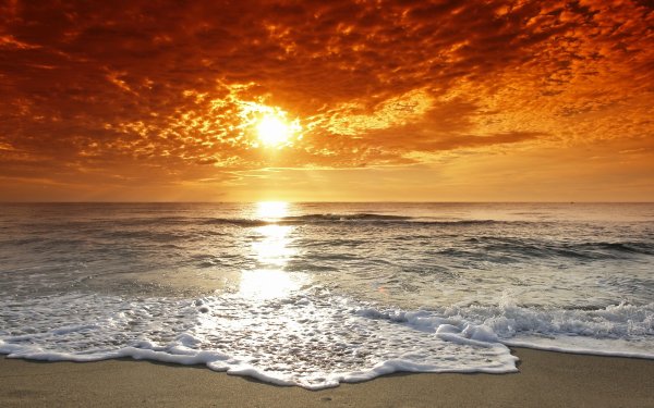 Фон восход солнца на море