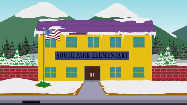 Южный парк фон школа