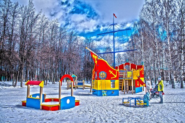 Парк Победы Набережные Челны зимой