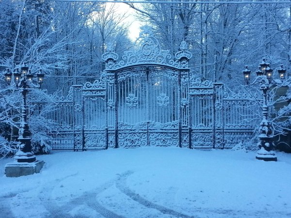 Ворота зимой