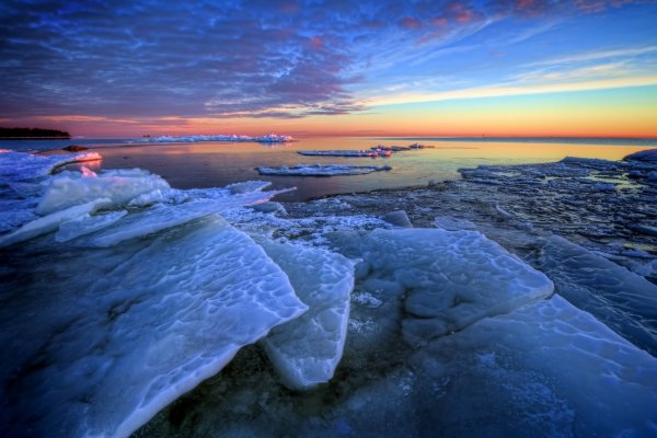 Баренцево море льды