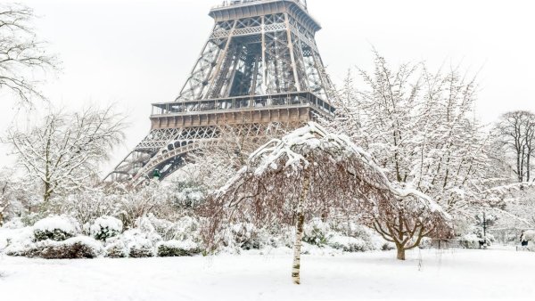 Париж зимой