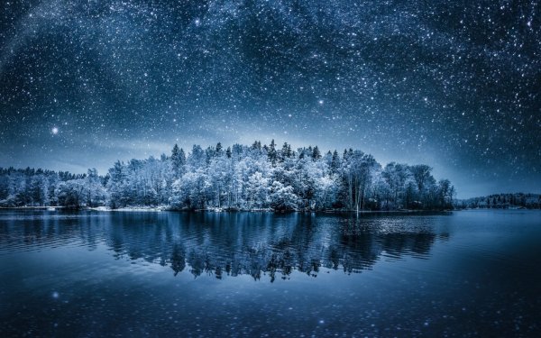 Зимнее ночное небо