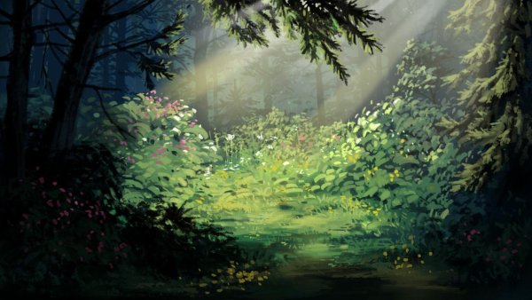 Сказочная Поляна в лесу