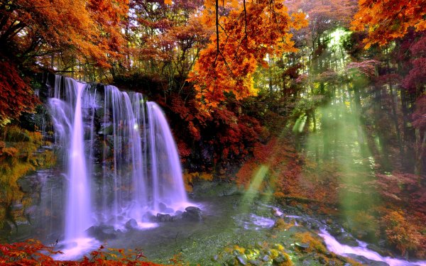 Осенний Солнечный водопад