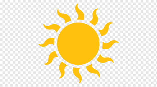 Герб солнце на голубом фоне