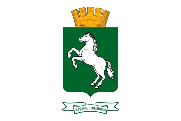 Герб животное на зеленом фоне