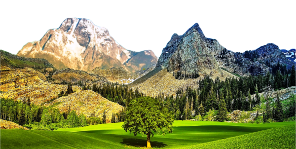 Горы без фона