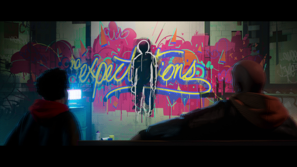 Человек-паук через вселенные граффити Майлза