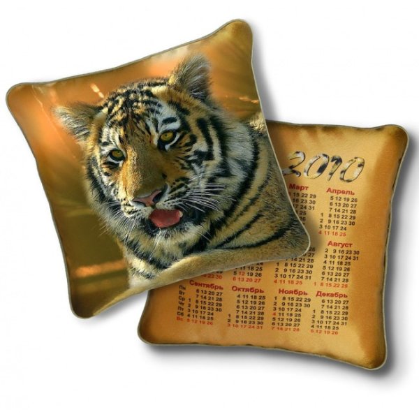 Подушки с изображением тигренка