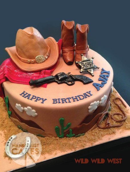 Торт на ковбойскую вечеринку