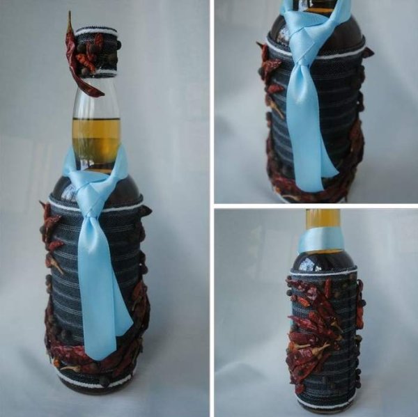 Декор бутылки для мужчины
