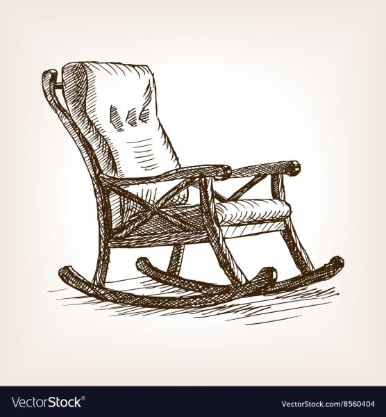 Раскраска кресло качалка