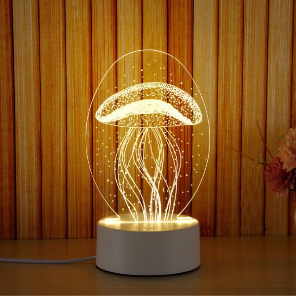 Светильник 3д Creative visualization Lamp медуза