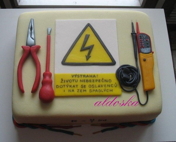 Торт для электромонтера