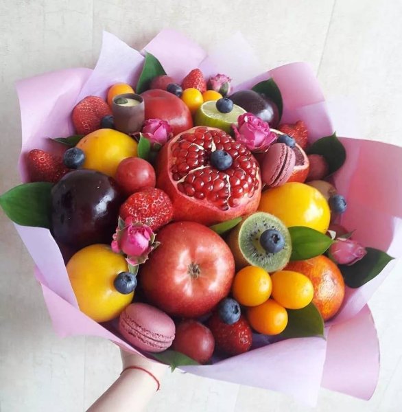 Красивые букеты из фруктов