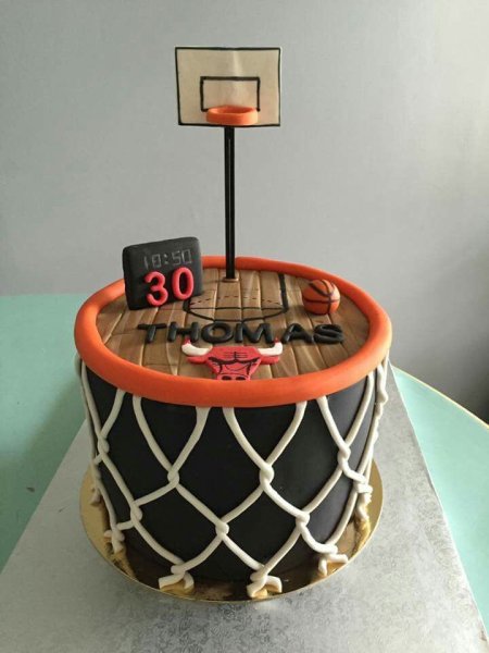Торт тематика баскетбол