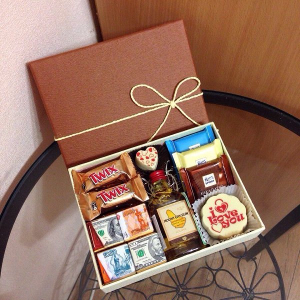 Коробка с конфетами в подарок