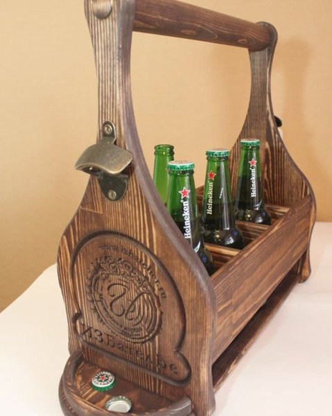 Ящик для бутылок деревянный подарочный