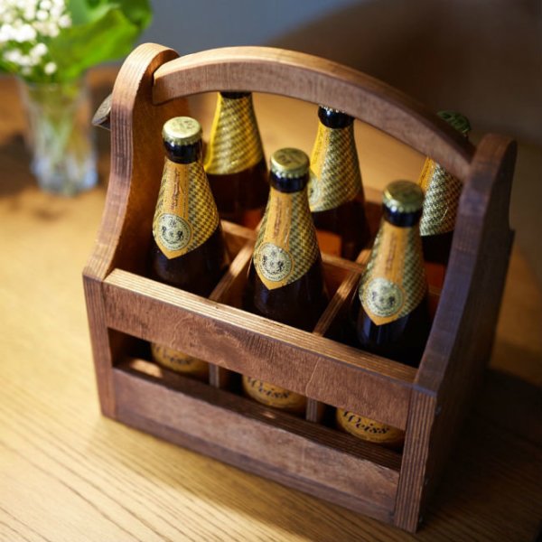 Ящик для пива деревянный подарочный