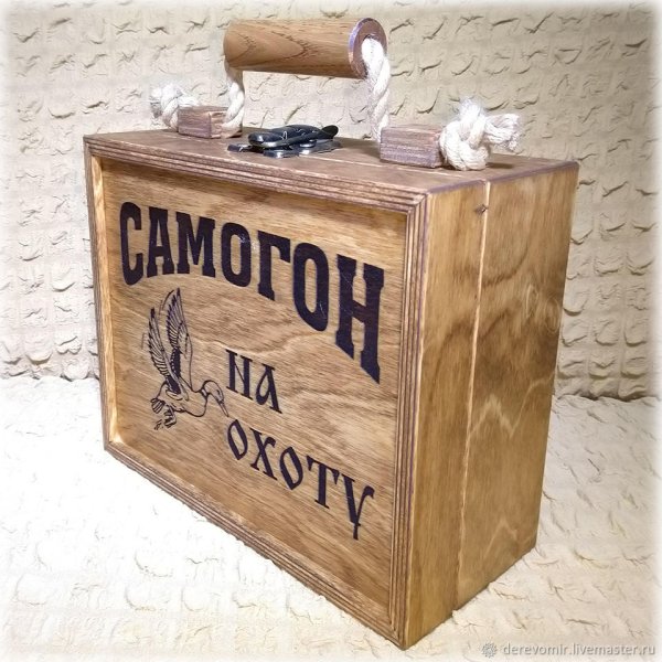 Ящик для алкоголя деревянный