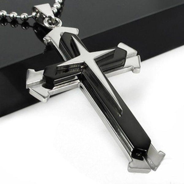 Крест из серебра мужской