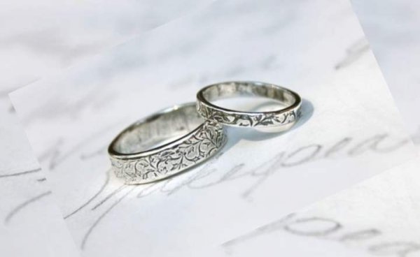 Подарок на серебряную свадьбу кольца