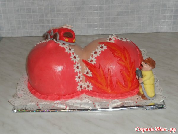 Торт для мужа пожарного на день рождения